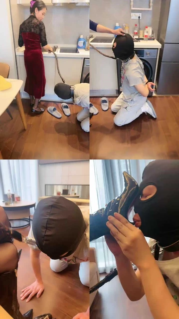 【爱丽丝】长靴鞋内窒息/反绑/脚插嘴/转胯虐狗舌【完整版】