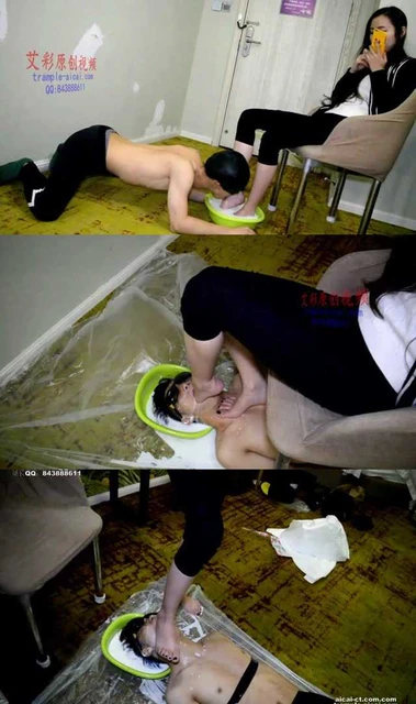 【萱萱】【奴隶岛】萱萱牛奶舌浴、含牛奶插嘴深喉