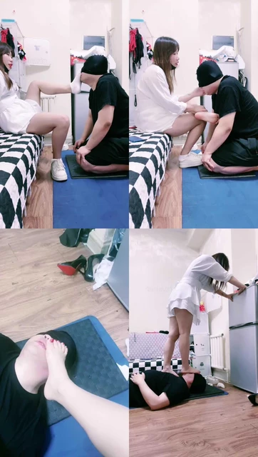 【大连雪主】圣水/绿帽/舔脚口水深喉