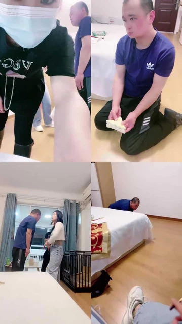 【素人星探】双S犬化圈养狗-轮流抽耳光/脚下喂食【双视角版】