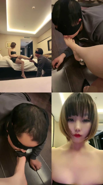 【大幂幂】高跟裸足恋足舔/内裤套头/吮吸教主/掐乳/鞋塞嘴