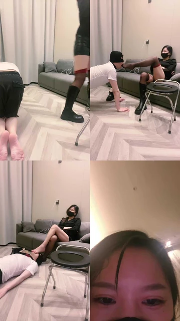 【琪琪大人】长靴S调狗转胯/全体重踩踏/裸足深喉插嘴