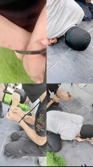 【沅芷】群调圈养-户外双奴公开舔脏鞋【双视角版】