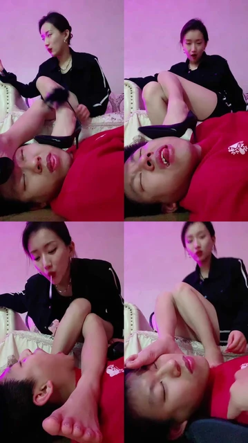 【潘妮女王】御姐脚下狗/口水/高跟插嘴/裸足舔