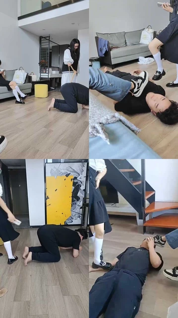 【黑兔sama】三学生S-鞭打/转胯/白丝原味诱惑【双视角版】