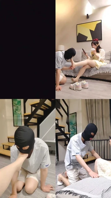 【桃川】萝莉主小白鞋白袜肉丝脚辱狗【完整版】