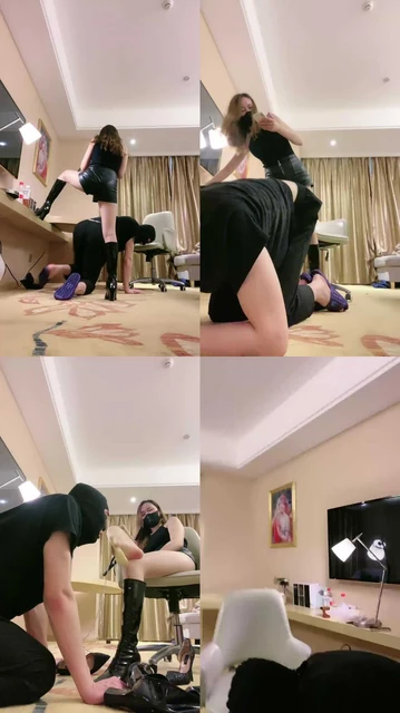 【丝绮】剧情-开发抖M同事【续集】丝袜脚捂脸