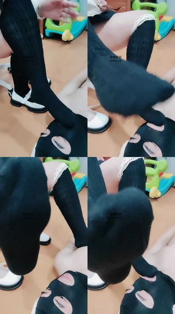 【拽拽】闻原味黑袜踩虐