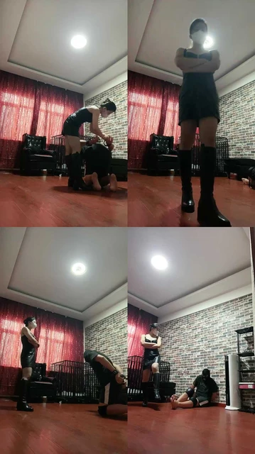 【冷颜】反绑长靴暴力踢踹