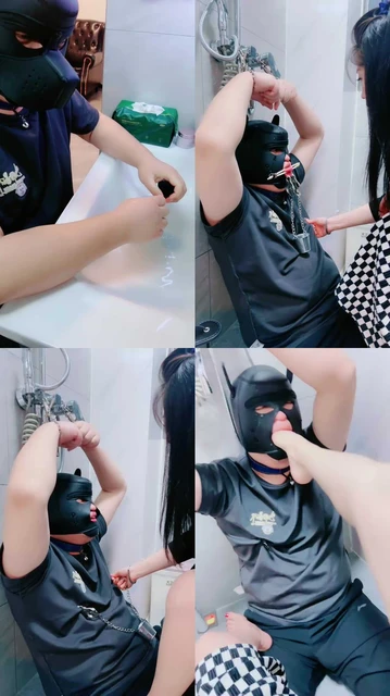 【芷镜小主】夹狗舌刑/品尝原味内裤/铁链吊绑