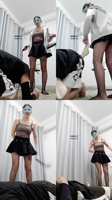 【姗姗】鞭打/黑丝美腿踩虐