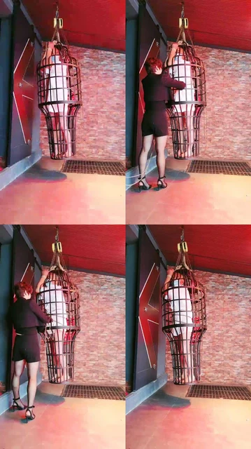 【圈养基地】笼子吊绑囚禁