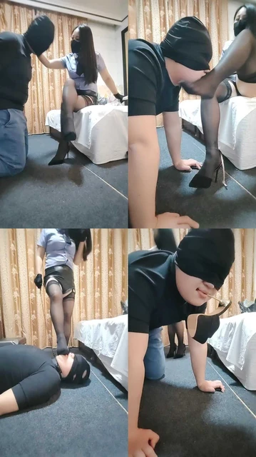 【魔蝎】美容院技师S-黑丝高跟玩虐/插嘴/踩踏