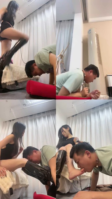 【莫吉托】高跟踩踏/重度鞭打/耳光/舔脏鞋