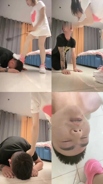 【魅儿】掐脸/舔运动鞋/拖鞋抽耳光/人体座椅/【完整版】