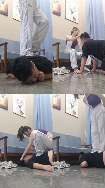 【素人星探】素人模特白袜踩脸窒息