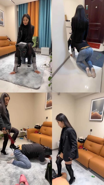 【你雅妈】骑马狗爬/鞭打/高跟踩踏