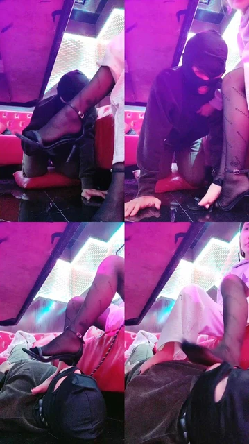 【喵酱紫】KTV-舔脏高跟黑丝/腿夹脖/踩踏