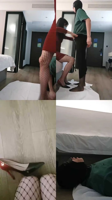 【米小唐】御姐网袜蹂躏地毯