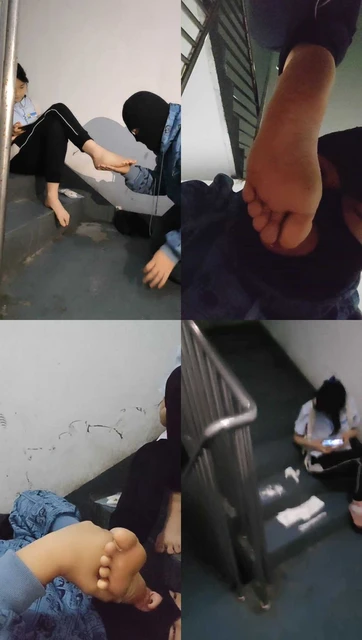 【樱樱】职高女素人-楼道玩贱奴【下】