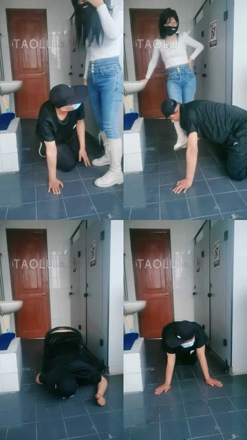 【语晴】公厕偷窥的下场