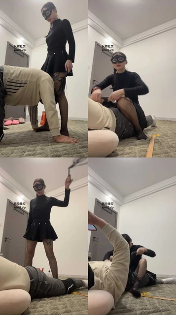 【姗姗】高跟黑丝踩虐/鞭打sp