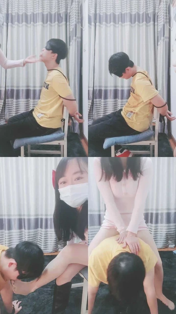 【桃子老师】捆绑哥哥袜子塞嘴虐/胯下辱