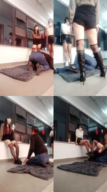 【晨颜】双S-高跟长靴+麦昆全体重踩踏【双视角版】