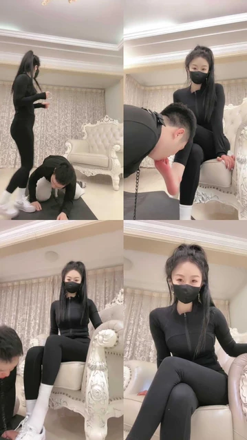 【桃幼幼】运动鞋白袜踩/反绑/脚耳光/骑马骑脖/闻臭鞋插嘴洗脚水