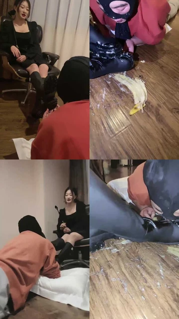 【言一】脏长靴踩踏食物喂食【双视角版】