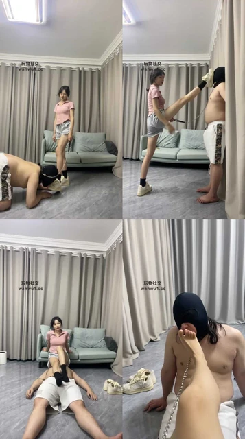 【素人挖掘机】转胯狗爬/鞭打耳光/小白鞋黑袜踩/坐脸窒息