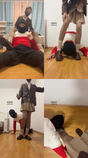 【kksama】JK皮鞋长袜胯下辱/掐乳