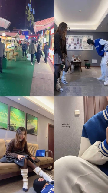 【狗哥】户外开发S-耐克鞋白袜黑丝踩虐