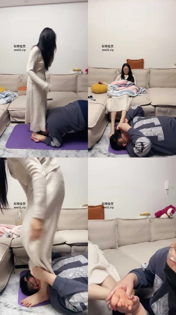 【埋汰】长裙御姐S-玉足蹂躏踩