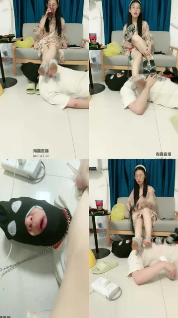 【总攻大人ss】男大贱狗伺候主人夜宵！足底保养