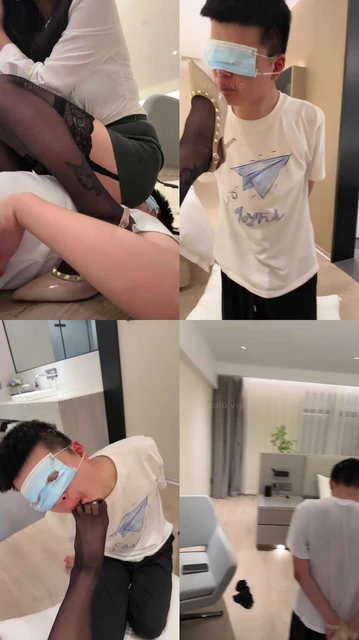 【莉宝儿】反绑虐/白袜塞嘴/黑丝踩踏/插嘴