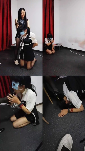 【雨声】五花大绑高跟虐母畜