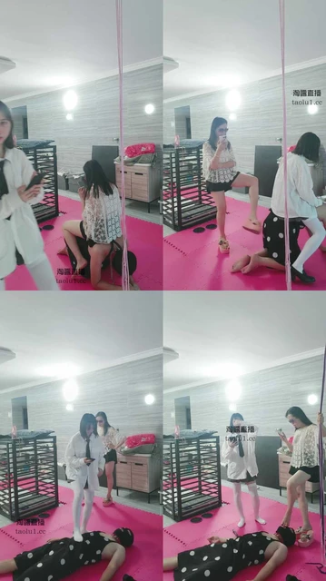 【桃可小主】广西格桑S，桃可小主，母女主玩狗