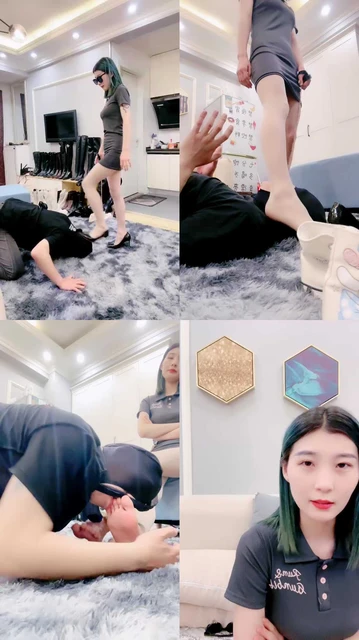 【兔兔大人】高跟肉丝脚玩狗舌/脚耳光/深喉/提档