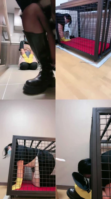 【维妮】女仆偷懒被关狗笼惩罚