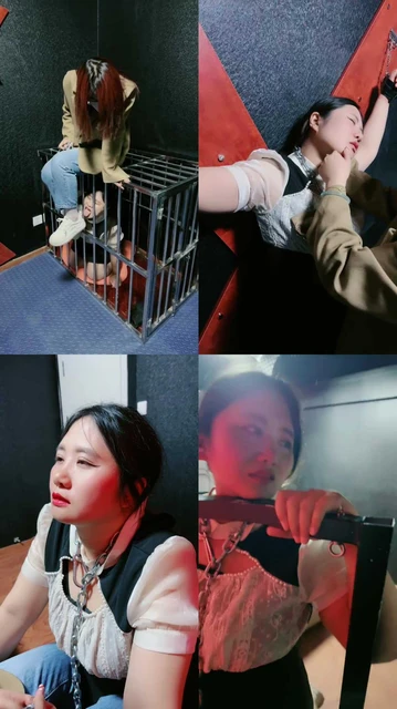 【御萝大人】狗笼囚禁小三母狗/闻脏鞋白袜/挠痒