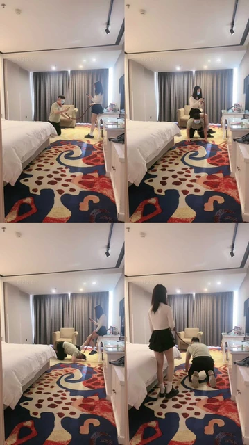 【小雅老师】学生主宾馆调-跪舔踢踹/坐垫踩手/钻胯练倒立