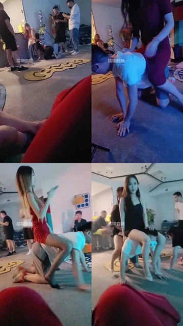 【小雨小雨】圈内聚会调教贱狗满地爬