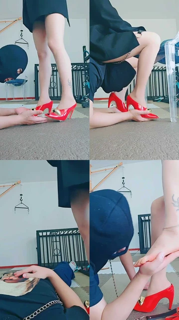 【媚娘】重度鞭打/高跟踩踏/舔脏鞋底