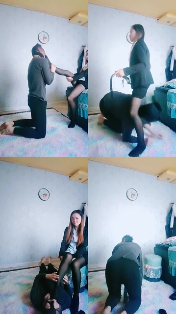 【艾琳】白领黑丝高跟诱惑老板