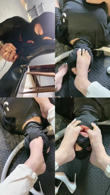 【冰诺】长靴白袜闻舔/吃白袜/裸足踩脸