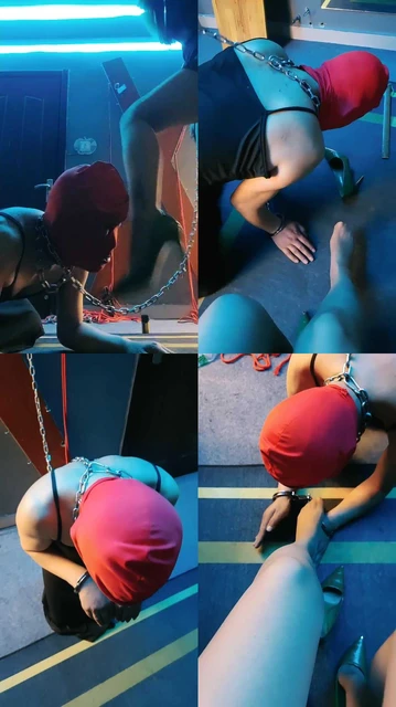 【东营天香百合】手铐捆绑强制舔脚