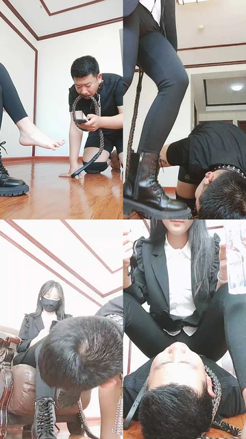 【申小悦】短靴提档/骑马遛狗/喝口水晨尿/脚深喉