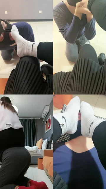 【甜音】骑马跪爬/跪舔原味白袜