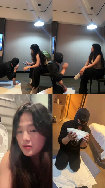 【子熙大人】抽耳光/舔脏小白鞋/吃姨妈巾/清理脏鞋底